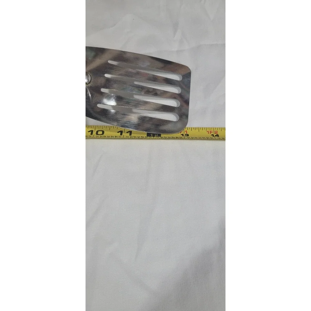 VTG RARE EKCO SLANTED  CHROMIUM PLATED SLOTTED 13